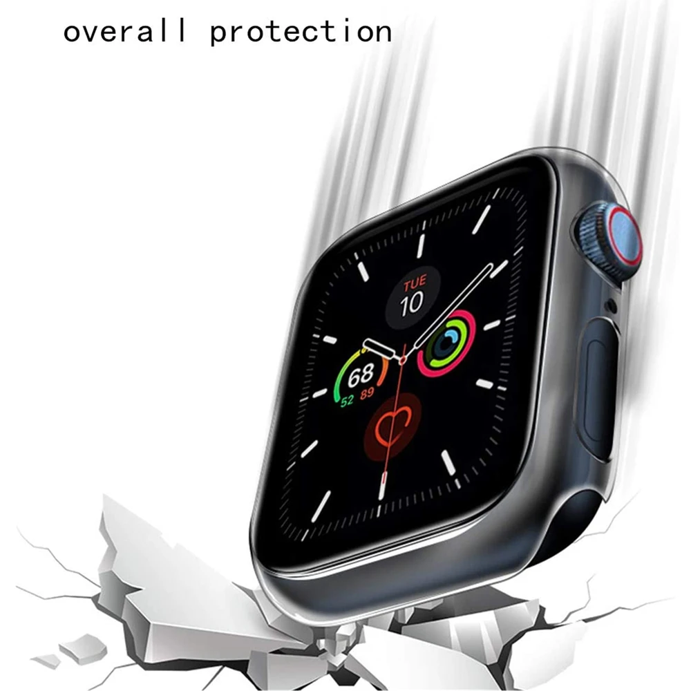 Primerih + razredi za apple watch 6 se band 44 mm 40 mm serija 4 5 kaljeno Steklo Screen Protector primeru trak za iwatch 3 42mm 38 mm