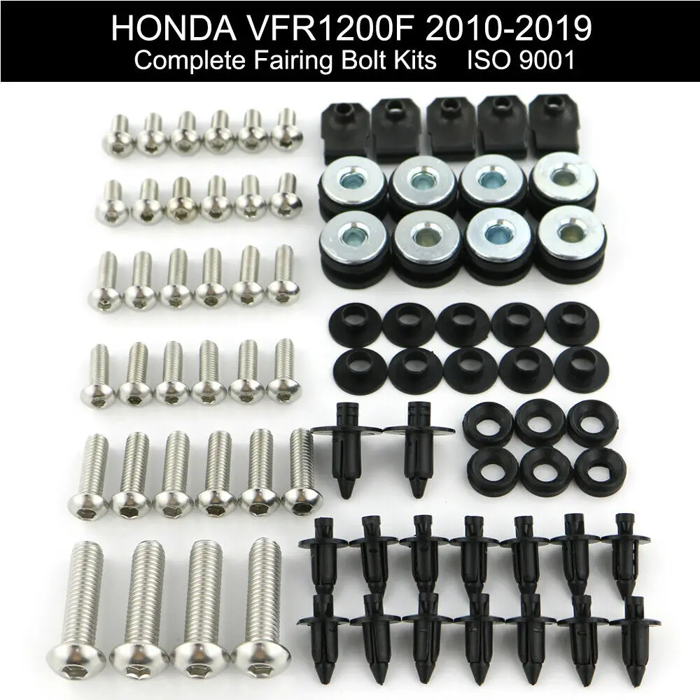 Primerni Za Honda VFR 1200F 2010-2019 VFR1200F Skupaj Polno Oklep Vijaki Komplet Zajema Vijaki Vijaki Posnetke Matice iz Nerjavečega Jekla