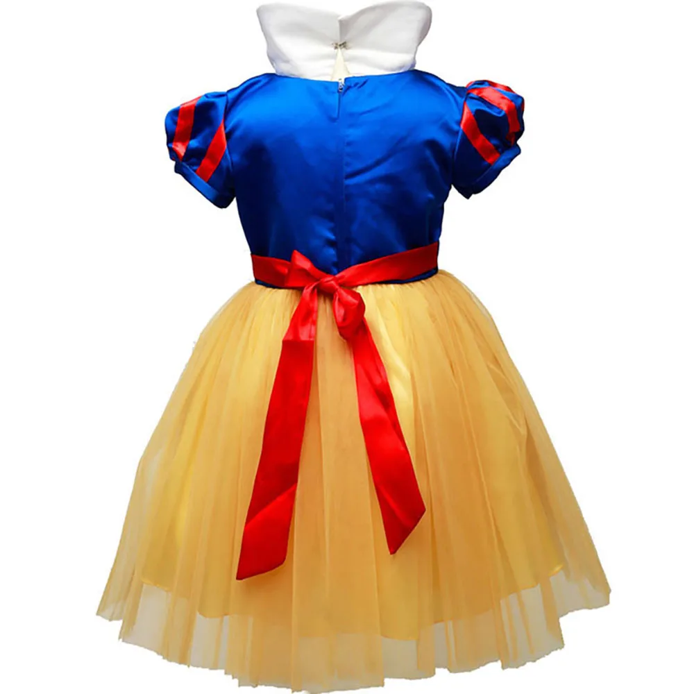 Princesa Obleko za Deklice, Otroci Halloween Carnival sneguljčica Cosplay Kostum Otrok Rojstni dan Fancy Obleke in Lasuljo