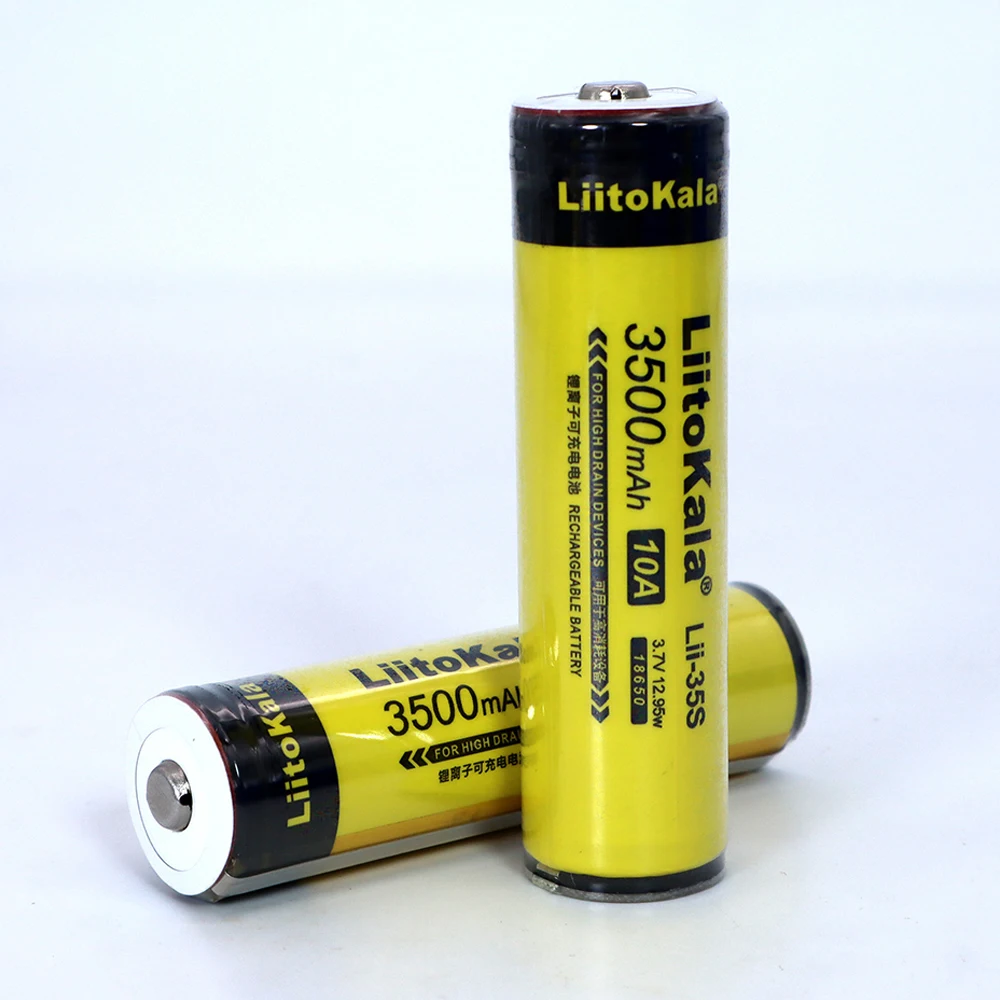 Pristen 1-10PCS LiitoKala Lii-35S 18650 baterijo 3,7 V litij-ionska 3500mAh litijeva baterija primerna za svetilko PCB varstvo