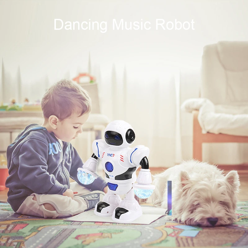 Prostor Bleščečih Glasbe Robot Sijoče Izobraževalne Igrače, Elektronske Hoja Ples Smart Prostor Robot Otroci Glasbe Robot Igrače Xmas Darila