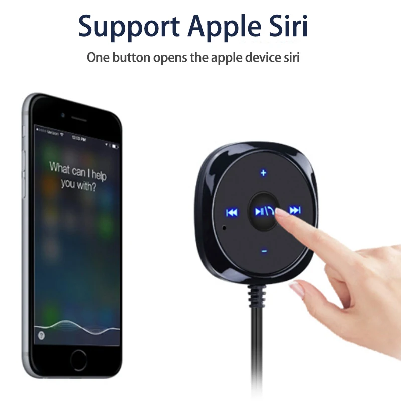 Prostoročno uporabo Bluetooth Car Kit, MP3 Player Za Avto Polnilnik USB Podpora Za Siri 3.5 mm Aux Bluetooth Carkit