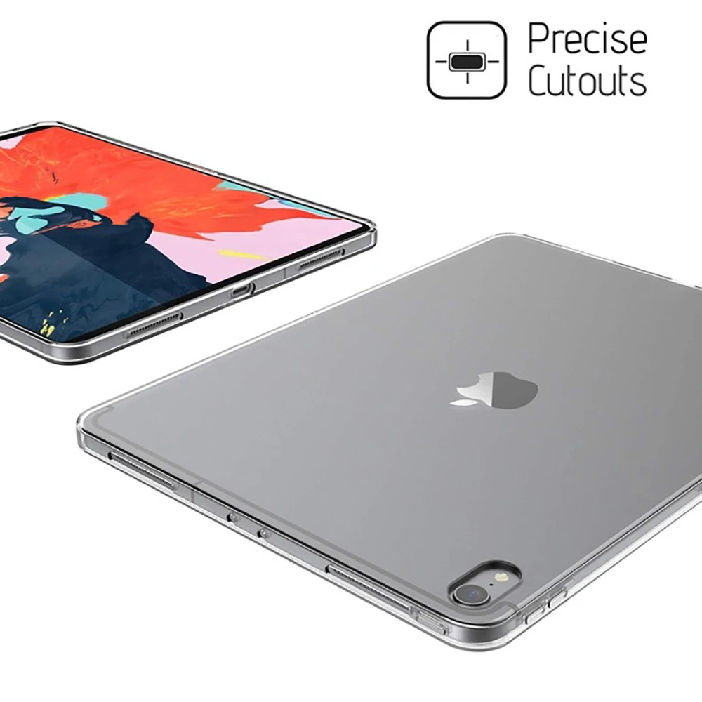 Prozoren Pokrov Primeru Za Apple iPad Pro 11 & Za 12,9 2018 Slim Silicij Mehko TPU Tablični Računalnik Primeru Absorpcije Za iPad Pro 11