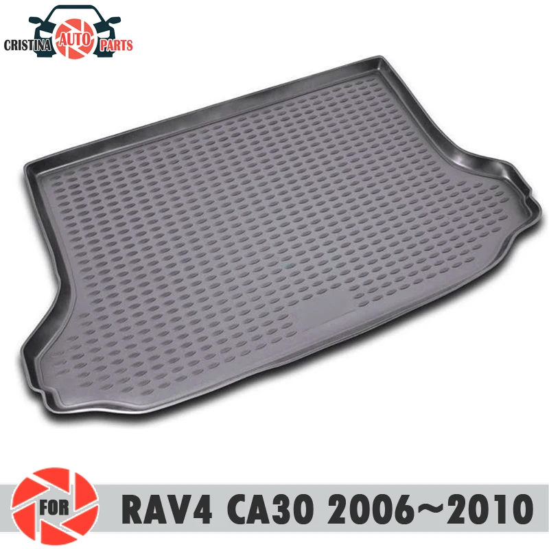 Prtljažnik mat za Toyota Rav4 CA30 2006~2010 trunk talne preproge ne zdrsne poliuretan umazanijo zaščito notranjosti debla avto styling