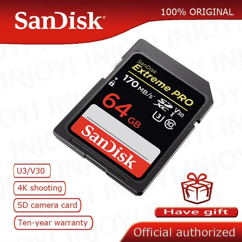 Prvotne SanDisk 16GB 32GB 64GB 128GB Extreme PRO SDHC SDXC UHS-I, Visoka Hitrost Pomnilniški Kartici C10 SD Kamere Razreda 10 95MB/s