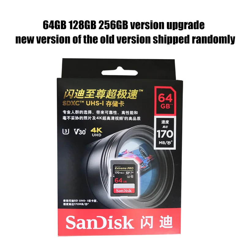 Prvotne SanDisk 16GB 32GB 64GB 128GB Extreme PRO SDHC SDXC UHS-I, Visoka Hitrost Pomnilniški Kartici C10 SD Kamere Razreda 10 95MB/s