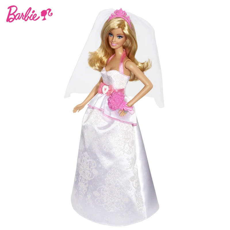 Prvotni Barbie Nevesta Lutka Barbie Princesa Dekle Poroči, Poročni Dekoracijo Otrok Rojstni dan, Božič Igrače Darilo BCP33
