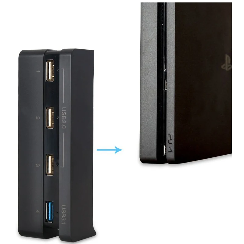 PS4 Slim SREDIŠČE za Udobno s Sony Konzole Playstation 4 1 USB 3.0 + 3 Vrata USB 2.0