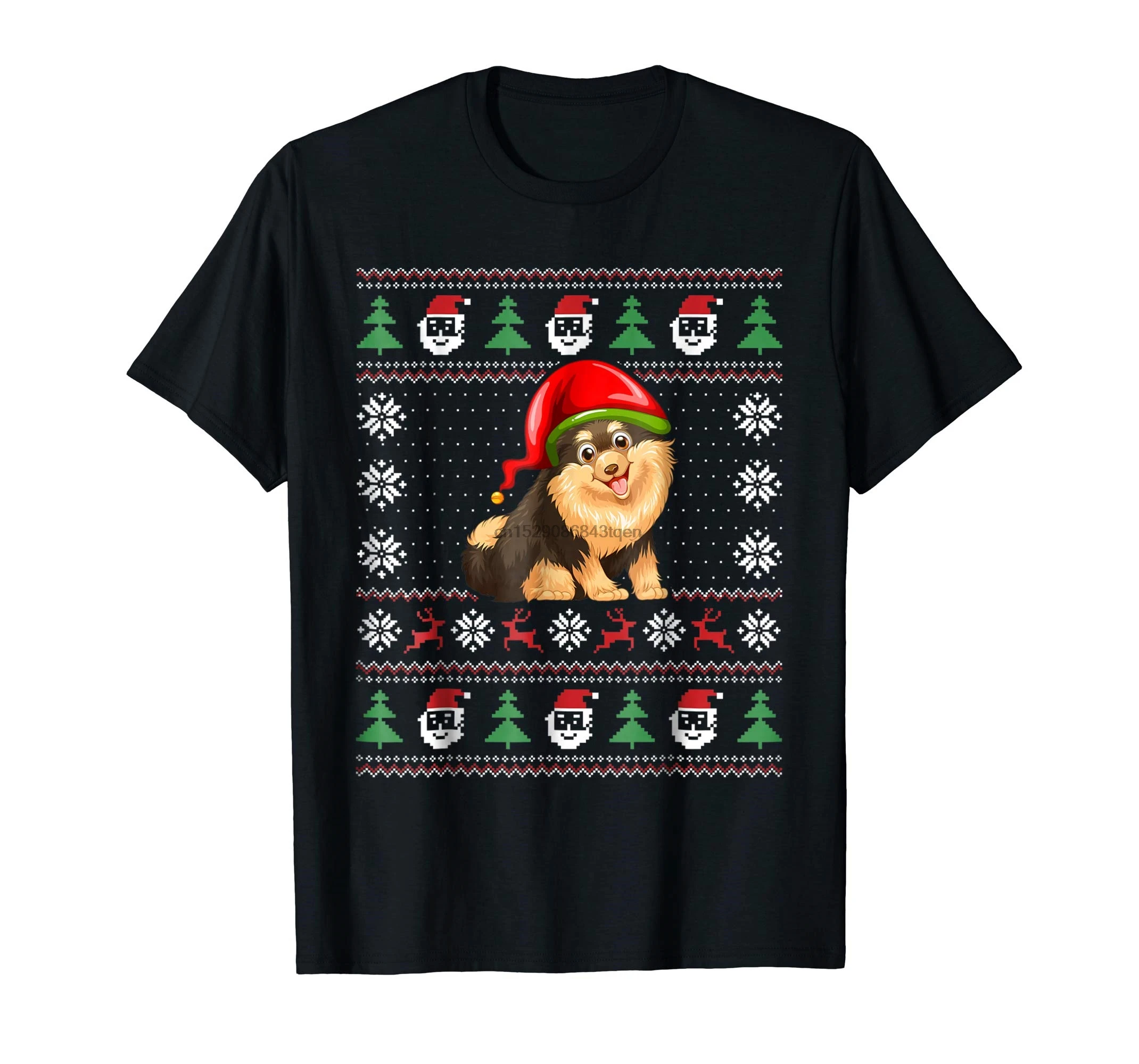 Pulover Tshirt darilo T-Majica-Črna Pomorjansko Grda Božič ženska moški otrok-Moški
