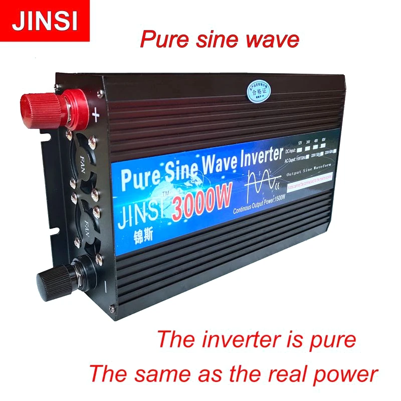 Pure Sine Wave Inverter 12V 24V 48V 60V 220V 3000w 4000w Napetosti Transformatorja Solar Power Inverter DC12V na AC 220V LED Converter