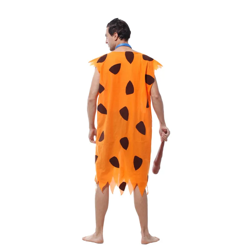 Pustni Zabavi Halloween Cosplay Kostumi Za Odrasle Človek Primitivno Divjaki Kostum Moških Fred Flintstone Stone Age Cosplay Colthing