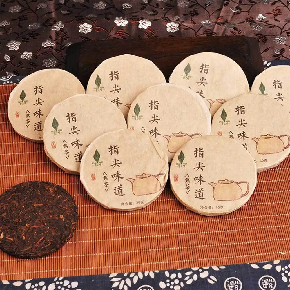 Puzwei 2017 Kitajski Pu-erh Shu Prsta Okus Shou Pu-erh Mini Torto 10*30 g