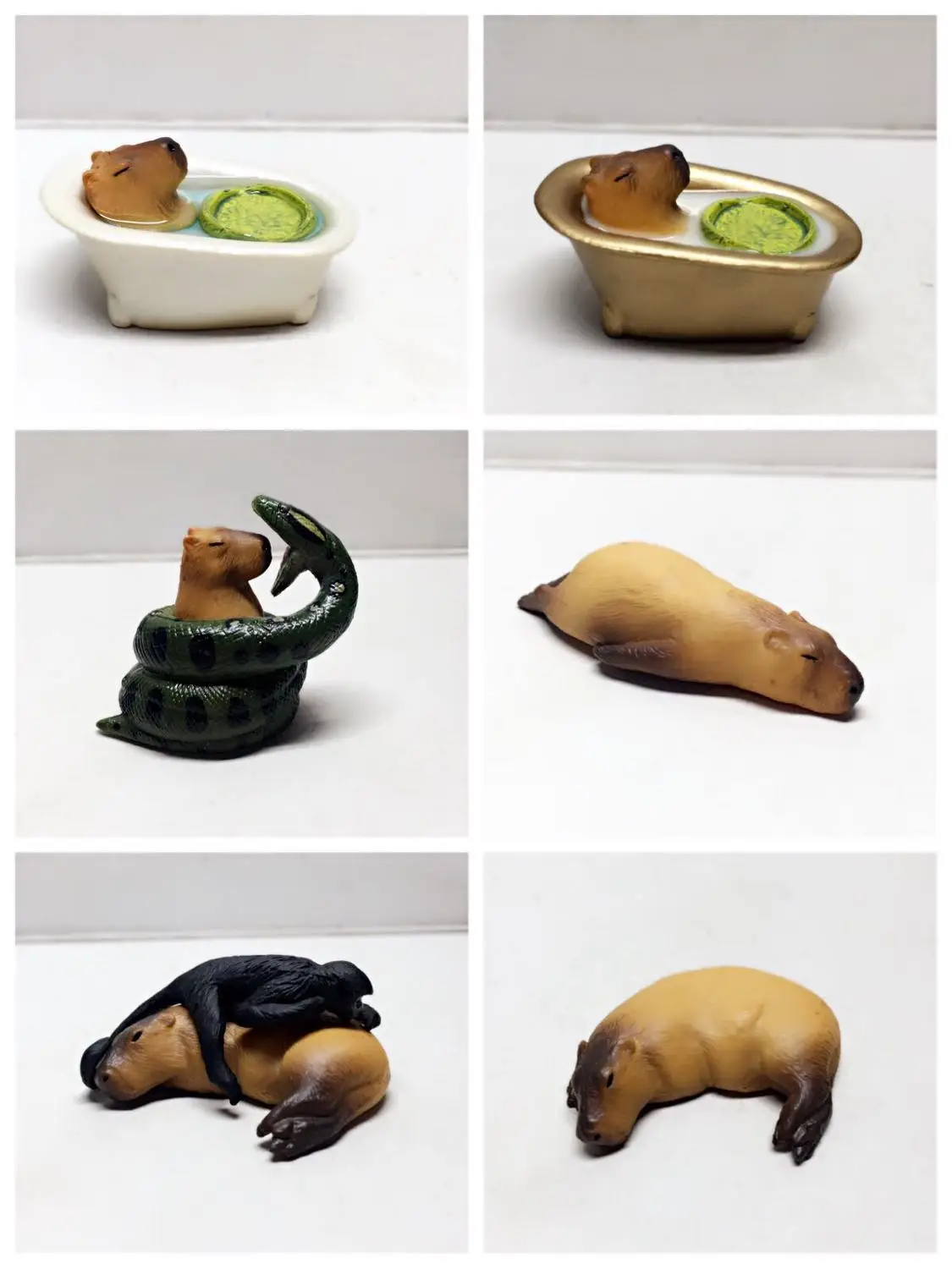 Pvc slika model igrača Capybara 6pcs/set