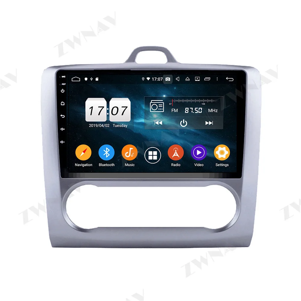 PX6 4+64GB Android 10.0 Avto Multimedijski Predvajalnik Za FORD FOCUS 2007-2011 avto GPS Navi Radio navi stereo IPS, zaslon na Dotik, vodja enote