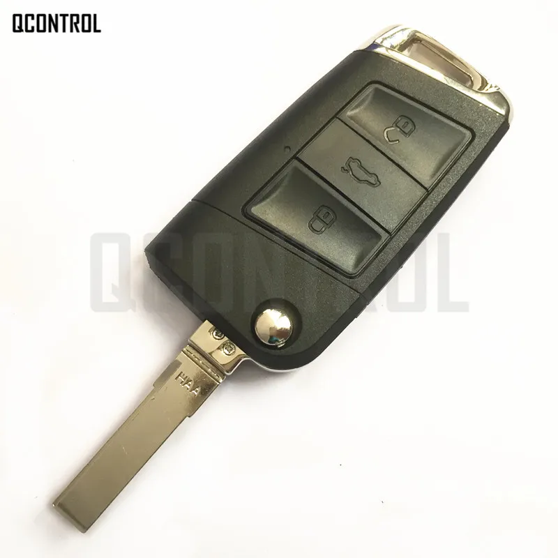 QCONTROL DIY Avto Daljinski Ključ za SKODA 3T0837202H Citigo/Fabia/Octavia/Rapid/Roomster/Odlično/Yeti 5FA010413-02 434MHz