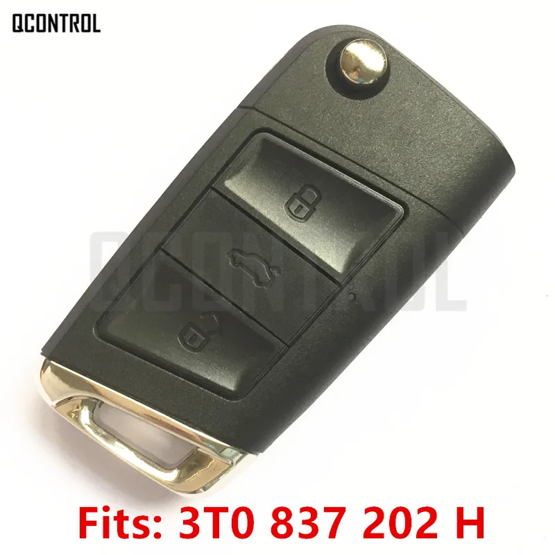 QCONTROL DIY Avto Daljinski Ključ za SKODA 3T0837202H Citigo/Fabia/Octavia/Rapid/Roomster/Odlično/Yeti 5FA010413-02 434MHz