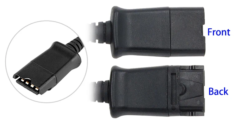 QD na USB Adapter Heaset Hitro Odklopite USB-kabel s Glasnosti in Izklop Stikalo za P lantronics slušalke
