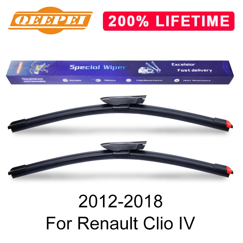 QEEPEI Zamenjajte Blade Metlice Za Renault Clio IV 2012-2018 Silikonske Gume Vetrobransko steklo, brisalci Auto Avto Dodatki