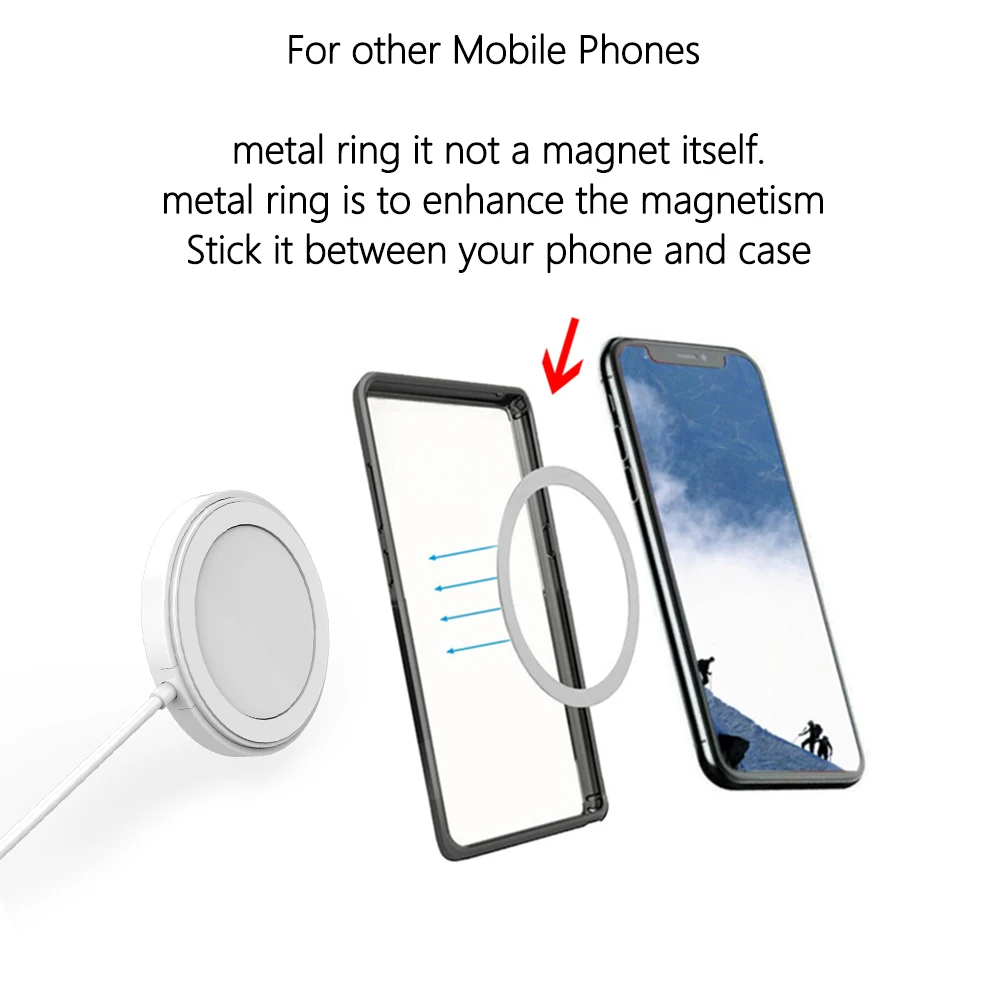 Qi-ja 15W Magnetni Brezžični Polnilnik Tipke Za iPhone 12Pro 11 Pro XS Max XR 12Mini X 12 8 Plus Brezžični Magsafe Polnjenje Dock Postajo