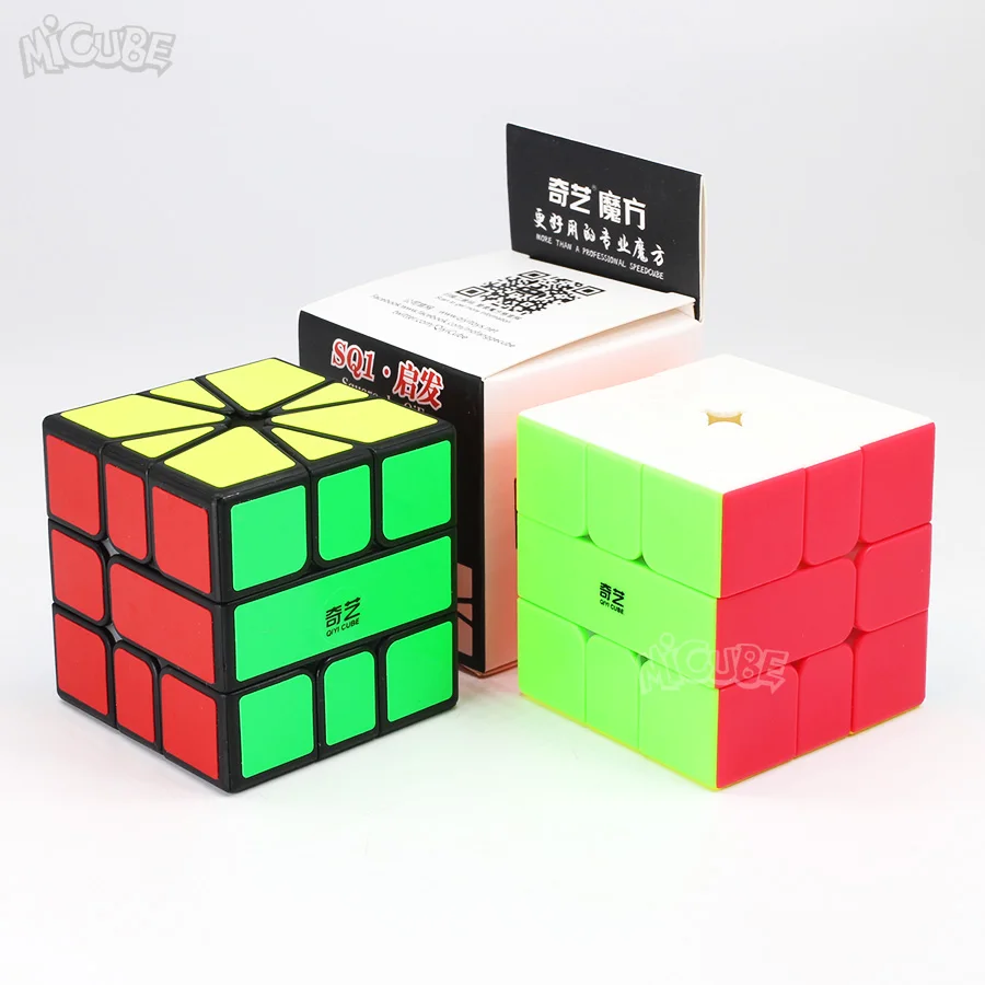 Qiyi Qifa SQ1 SQ-1 Kocka Magic Hitrost Kocka Stickerless Black Puzzle Twisty Igrače Za Otroke Cubo Magico Square-1 Square1