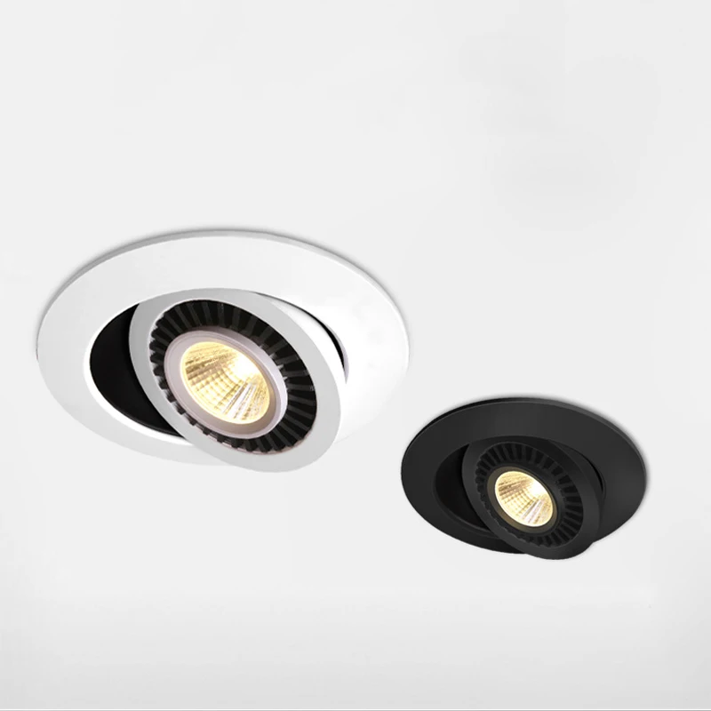 QLTEG Zatemniti LED Downlight, 5w 7w 10w Vgradne Stropne Svetilke 360 Stopinj Rotacija, mesto luči 110v AC 220V Zaprtih prostorih LED Žarnica 4000K