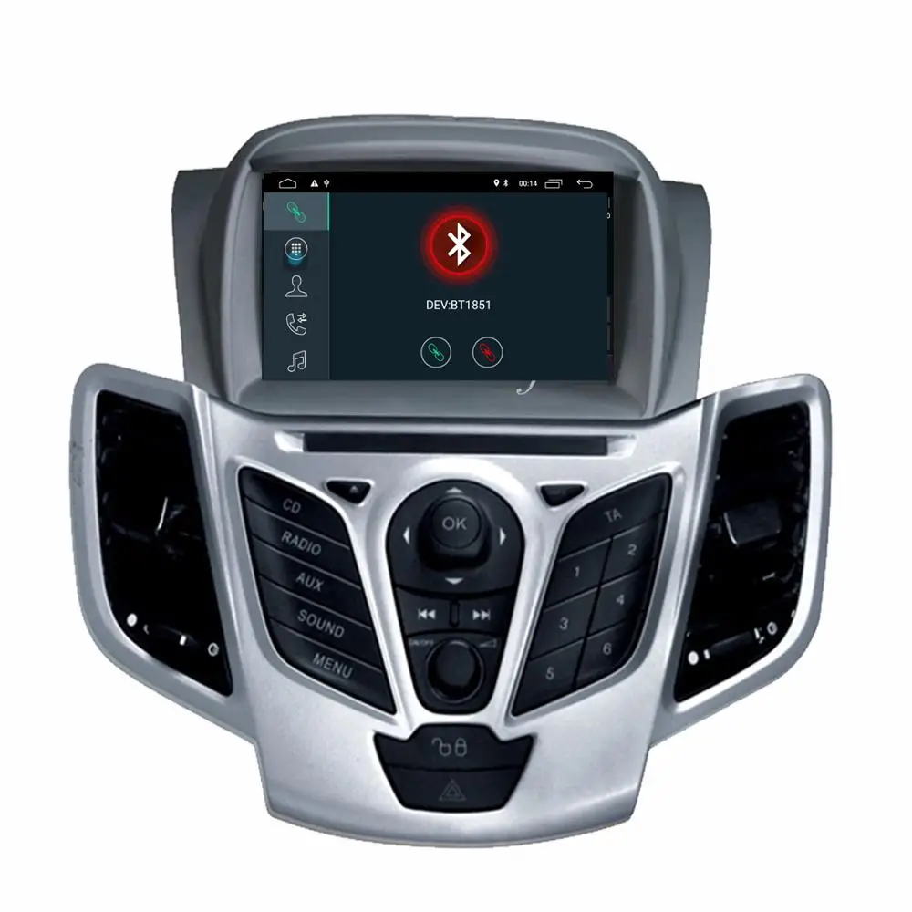 Quad Core Android 10 Avto DVD predvajalnik, GPS Navigacija In-dash Stereo Radio Ford Fiesta 2008 2009 2010 2012 2013 2016