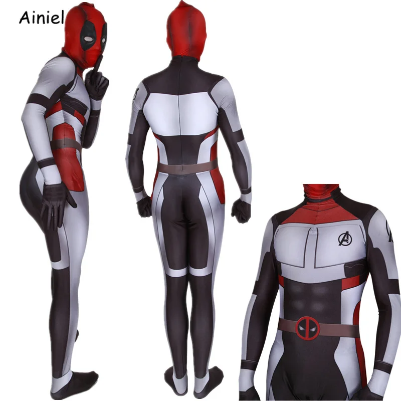 Quantum Sfero Deadpool Cosplay Kostume Super Junak Zentai Obleka, Obleka Jumpsuits Halloween Kostum Otroci Moških