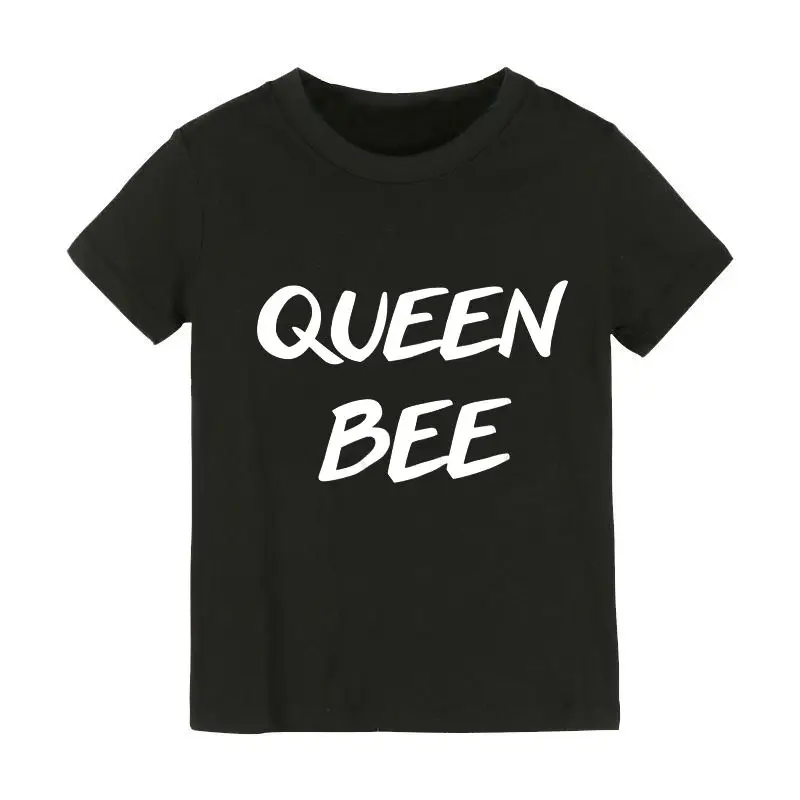Queen Bee tiskanja Otroci tshirt Fant Dekle majica s kratkimi rokavi Za Otroke Malčka Oblačila Smešno Tumblr Vrh Tees Spusti Ladje, CZ-34