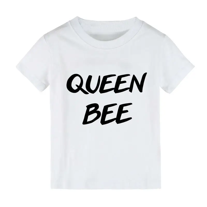 Queen Bee tiskanja Otroci tshirt Fant Dekle majica s kratkimi rokavi Za Otroke Malčka Oblačila Smešno Tumblr Vrh Tees Spusti Ladje, CZ-34