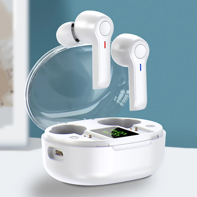 R22 Brezžični Čepkov TWS 5.1 Bluetooth Slušalke Brezžične Slušalke Led Zaslon IPX8 Nepremočljiva 40 Ur Premium Sound Hrupa HiFi