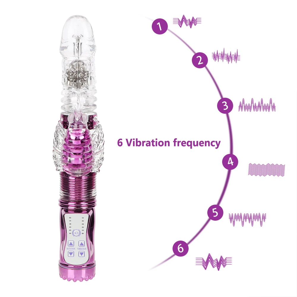 Rabbit Vibrator Vijolična Zlata 36 hitrost Rotacijski Pridejo in Gredo Gibanja Vibrator za G Spot Massager Sex Igrače za Ženske