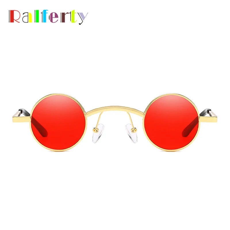 Ralferty Mala Okrogla Sončna Očala Ženske 2019 Retro Steampunk Očala Zlata Rdeča Očala Za Sonce Letnik Očala Blagovne Znamke Design Oculo X9302