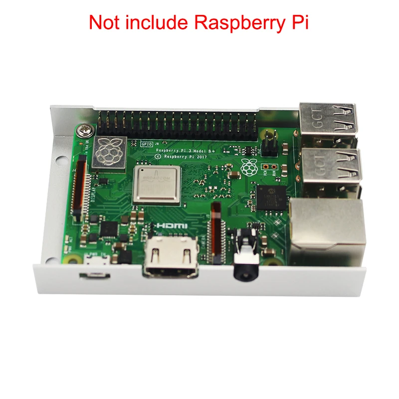 Raspberry Pi 3 Model B+ Aluminijasto Ohišje Kovinsko Škatlo, Srebrna Barva Ohišje Lupino združljiv za Raspberry Pi Model B 3