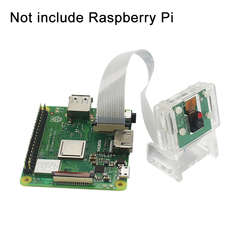 Raspberry Pi 4 Modula Kamere 5MP Raspberry Pi 3 Mini Webcam 1080P 720P Video Kamera+Akril Držalo za Raspberry Pi 4B 3B Plus