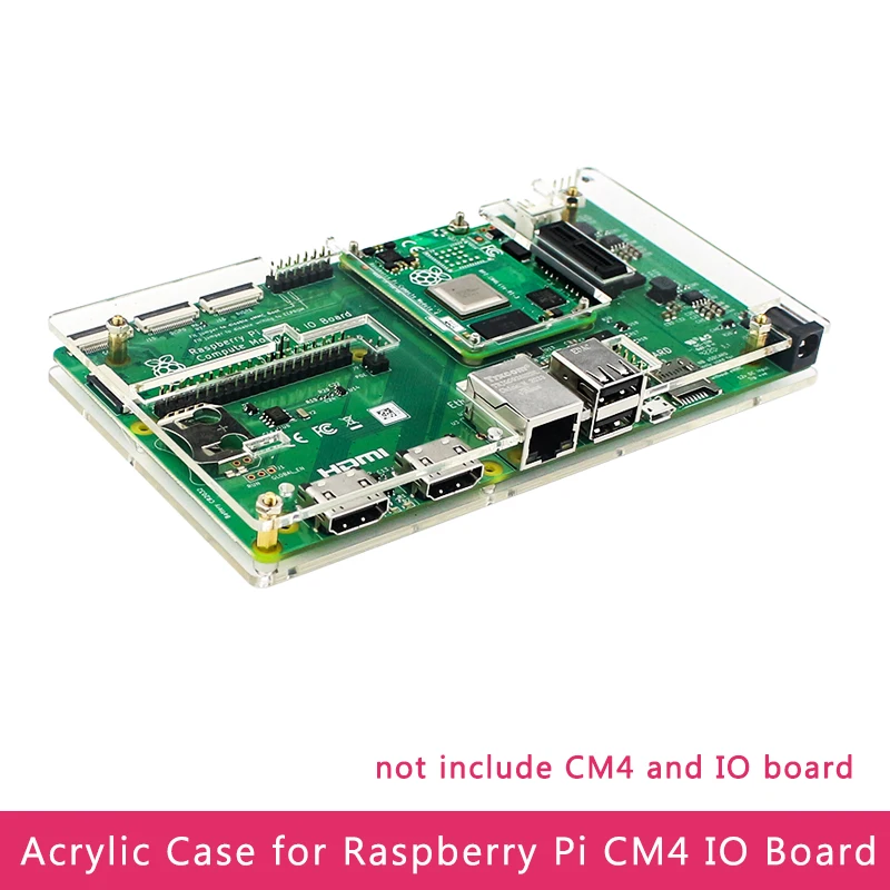 Raspberry Pi CM4 IO Odbor Akril Primeru Pregleden Lupini za Raspberry Pi Izračun Modul 4 IO Odbor