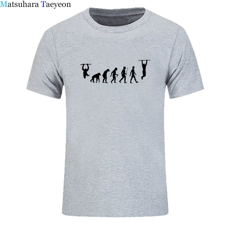 Razvoj Calisthenics Moški T-shirt Modni O-Vratu Hip-hop Poletje Harajuku Bombaž Tshirt Print Majica s kratkimi rokavi Obleka