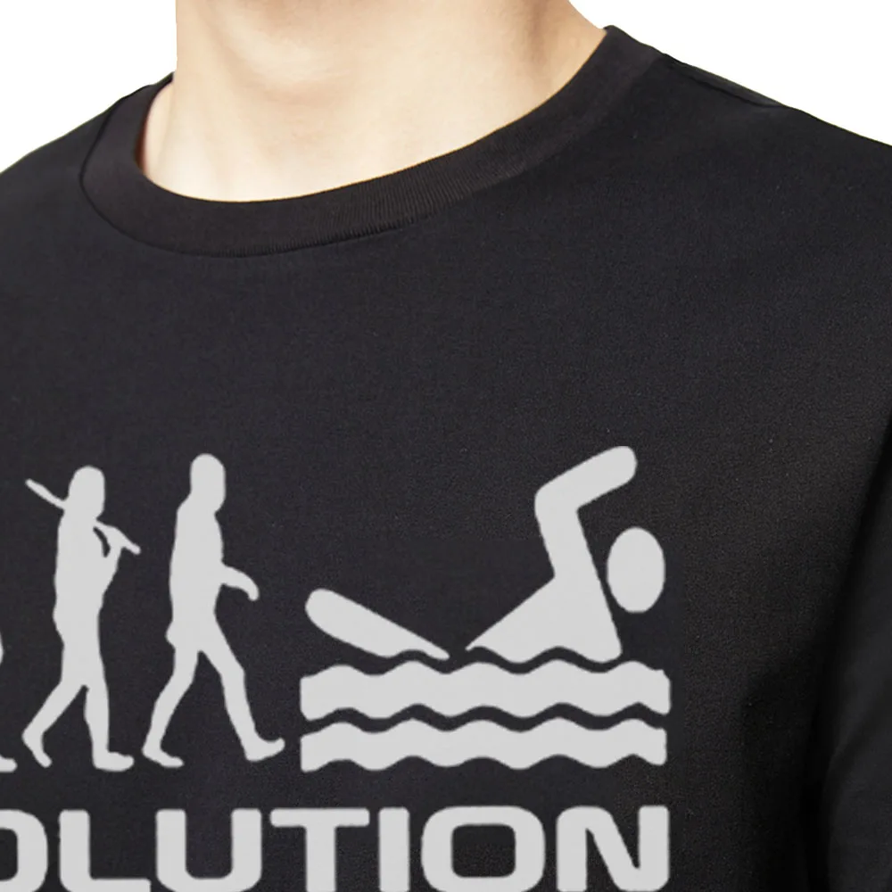 Razvoj Plavanje Plavalec Smešno Unisex Grafični Modi Nove Bombaža, Kratek Rokav T Srajce O-Vratu Harajuku T-shirt