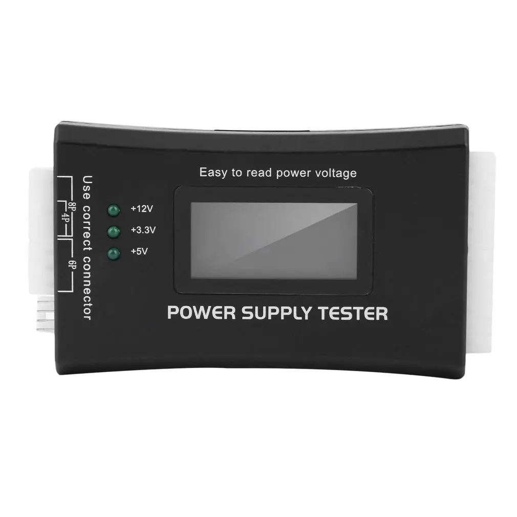 Računalnik PC Napajanje Tester za Preverjanje 20/24 Pin SATA HDD ATX Merilnik BTX LCD Vroče Prodaje Padec Ladijskega prometa Napajalni Kabel Zalogi