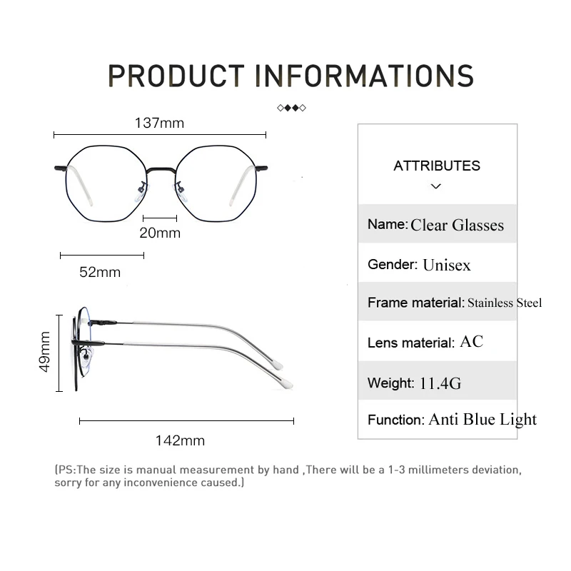 Računalniške Očala, Ženske, Moške, Iz Nerjavnega Jekla Anti Modra Svetloba Buljiti Blokiranje Zaslonu Ponaredek Očala Spektakel Okvir Igralna Očala