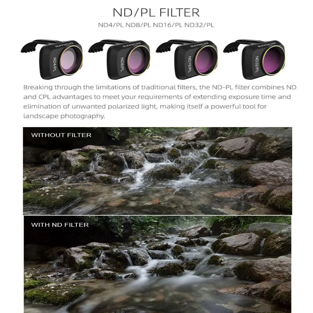 RC Brnenje Objektiv Filter Set ND CPL NDPL MCUV Kompleti za Mavic Mini Letalo Mini Kamera Multi-layer Coating Optično Steklo