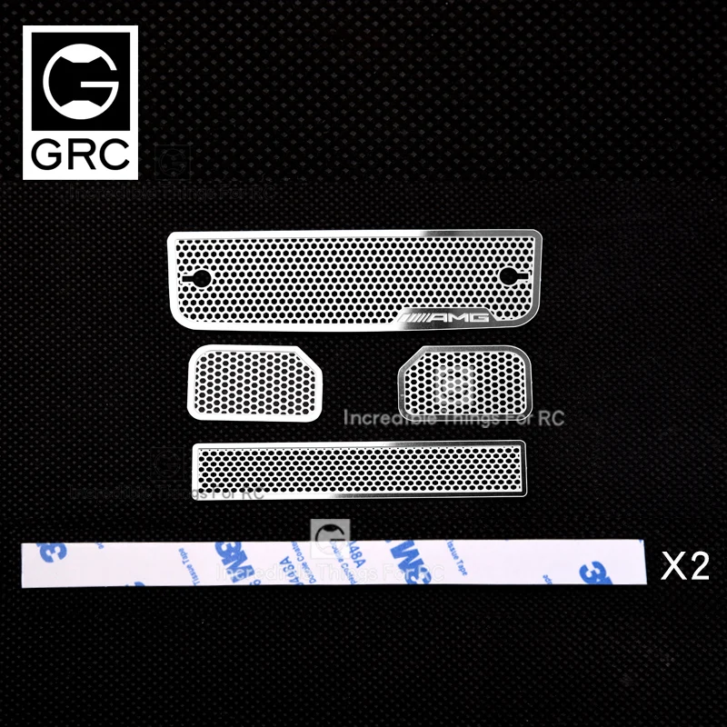 RC Deli TRX6 G63 Sredi rešetka TRX4 G500 trax iz Nerjavečega jekla Sredi rešetka # G160B možnost nadgradnje deli