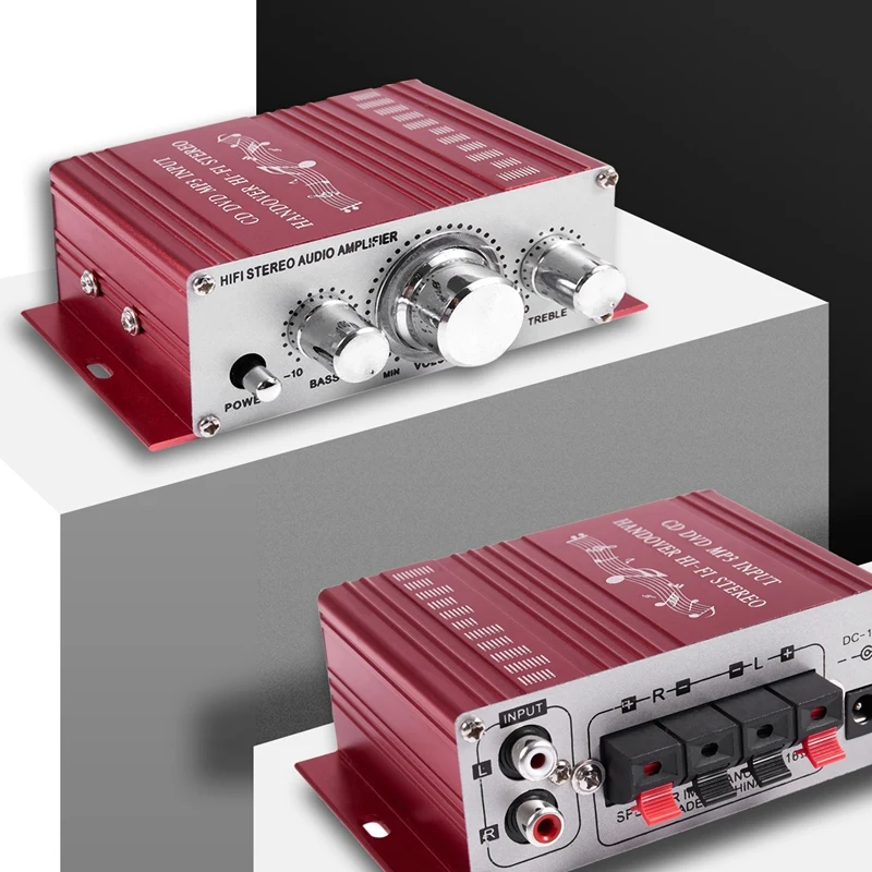 RCA 2-KANALNI Hi-Fi Stereo Ojačevalec Booster MP3 Zvočnik Za Avto DVD Mini Moto