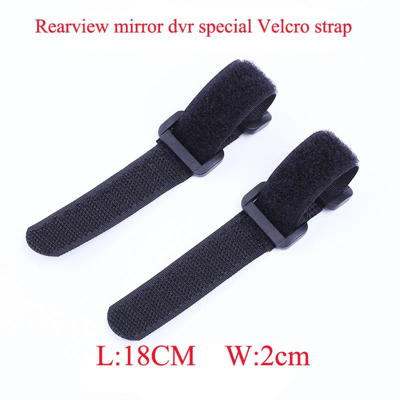 Rearview mirror DVR Velcro pritrjevanje trak, trajno in težko, da bi prekinil, primerna za rearview mirror vožnje pašček diktafona in 2pcs