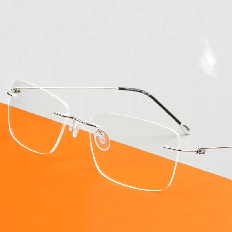 Recept Oči Očala Okvirji za Ženske Modni Očala z Jasno Leče Rimless Mens Očala za Računalnik Mens Očala