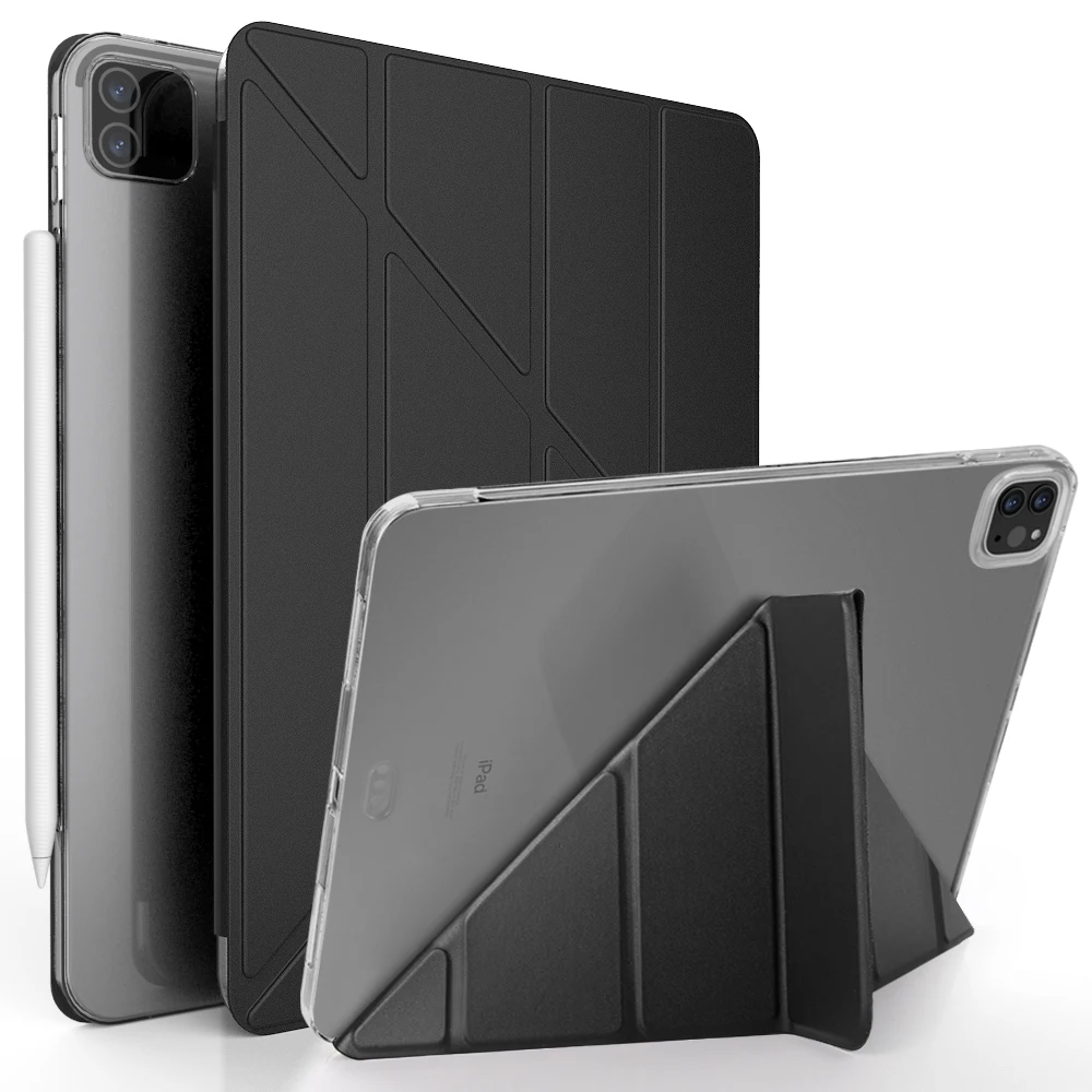 Redlai Ohišje za iPad Pro 11 inch 2020 2018 PU Usnje Magnetni Smart Cover Mehko TPU Nazaj Ohišje za iPad Pro 2020