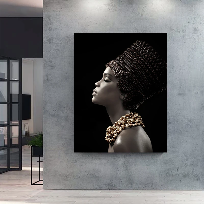 RELIABLI UMETNOST Portret Plakati Black Ženske Natisne Platna Slike Sodobne Wall Art Slik, Dnevna Soba Dekoracijo Brez Okvirja