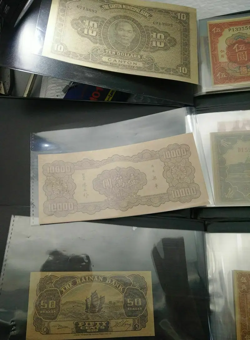 Republika Kitajska Stare vseh bankovcev, kovancev treh sklopih 60pcs zbirka album
