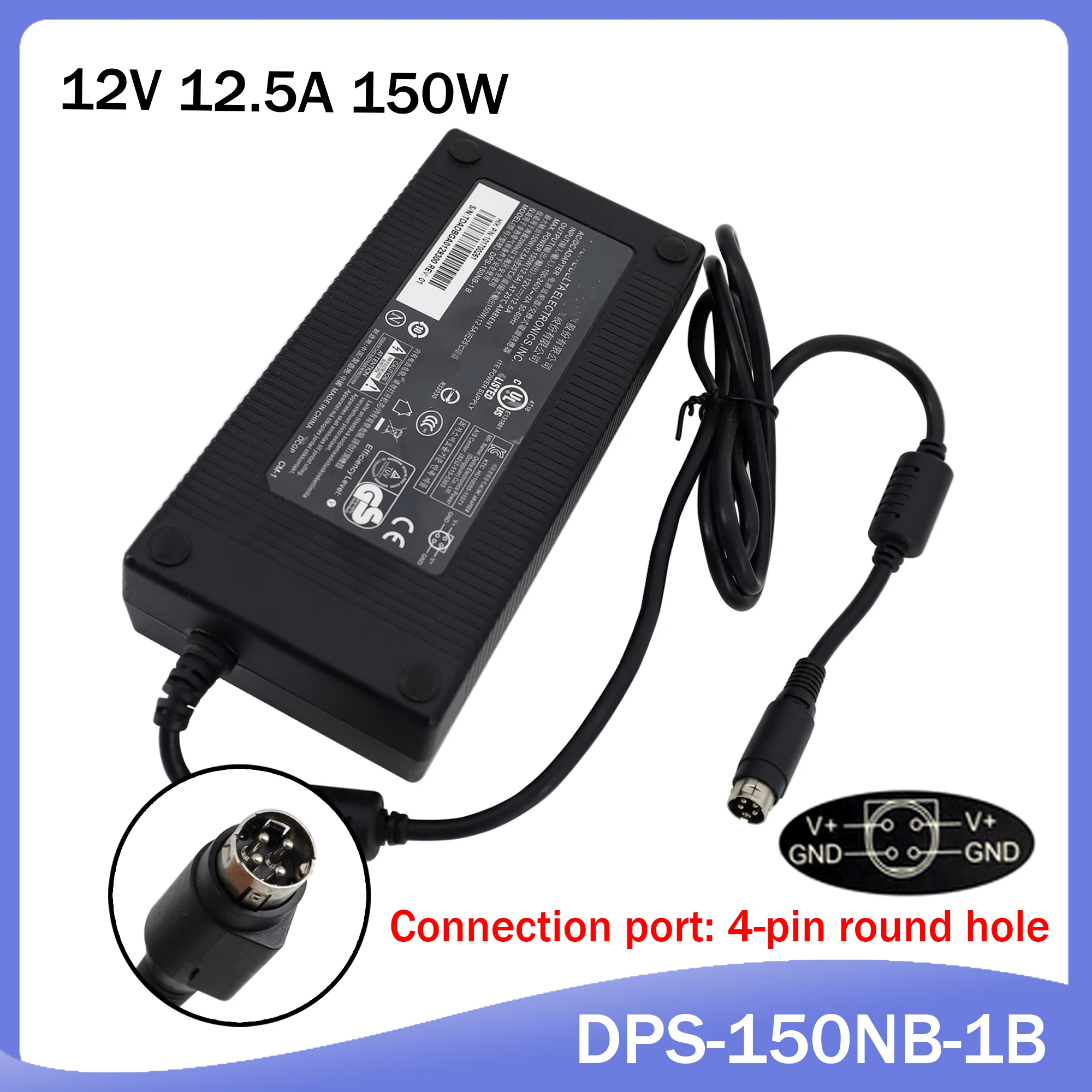 Resnično 12v 12.5 a 150w FSP ac napajalni adapter za polnilnik za QNAP TS-412 NAS TS-410 DPS-150NB-1B FSP150-AHAN1 Prenosni adapter