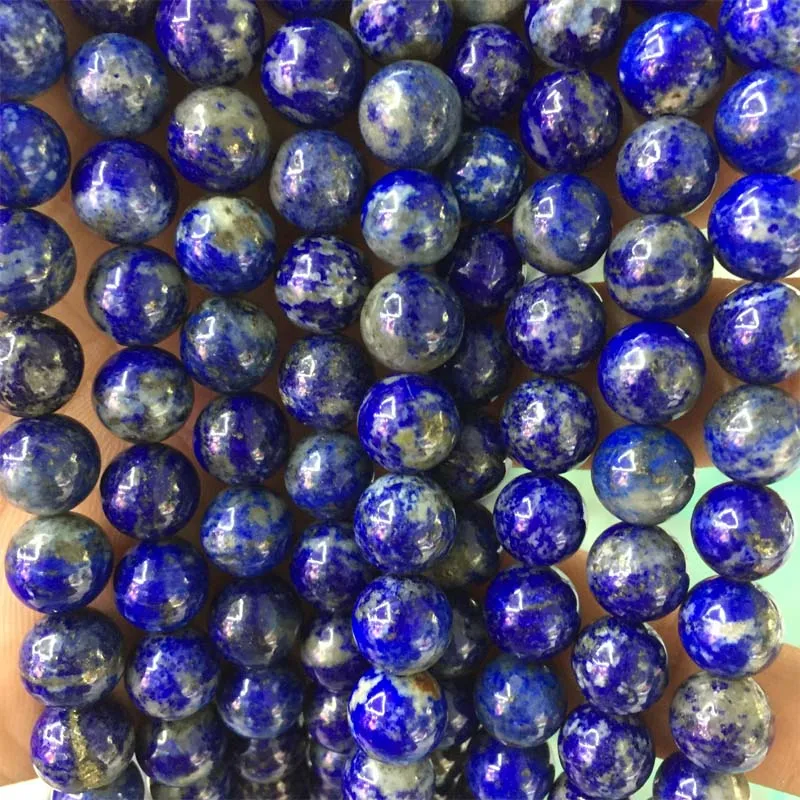 Resnično Undyed AAAAA Naravnih Afganistanu Modra Lapis Lazuli Zdravljenje Čakre Gem Kamen 6 8 10 12 mm Kroglice za Nakit, Izdelava DIY