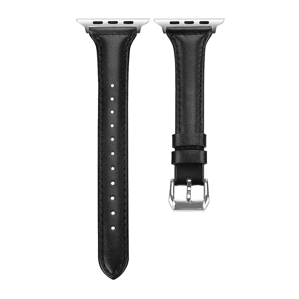 Resnično Usnje jermenčki za Ženske Zapestje Gledati Band 38 mm 42mm Trak Zamenjava Pin Sponke Primeru za Apple ura